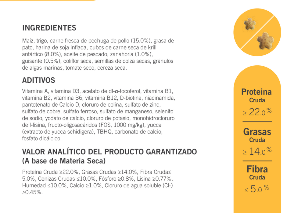 Ingredientes de Nature Gourmet Krill Antártico Alimento Completo para Cachorros
