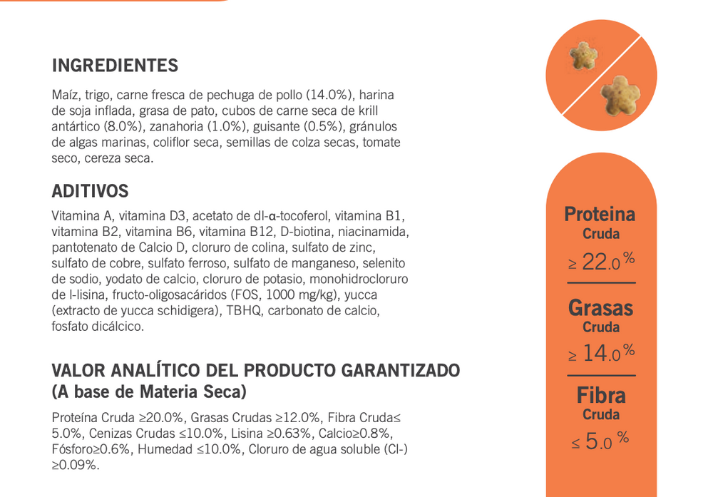 Ingredientes de Nature Gourmet Krill Antártico Alimento Completo para Perros Adultos