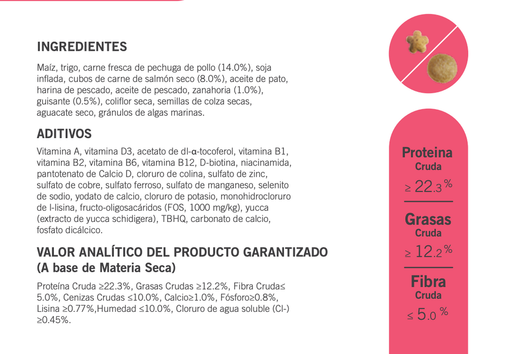 Ingredientes de Nature Gourmet Salmón Alimento Completo Para Perros de Todas Las Edades